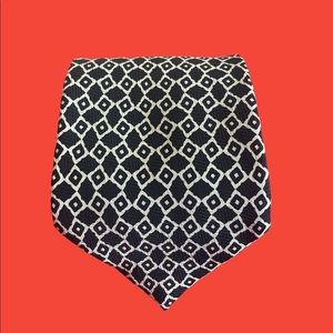 Ralph Lauren Black/White 100% Silk Hand Finished Tie